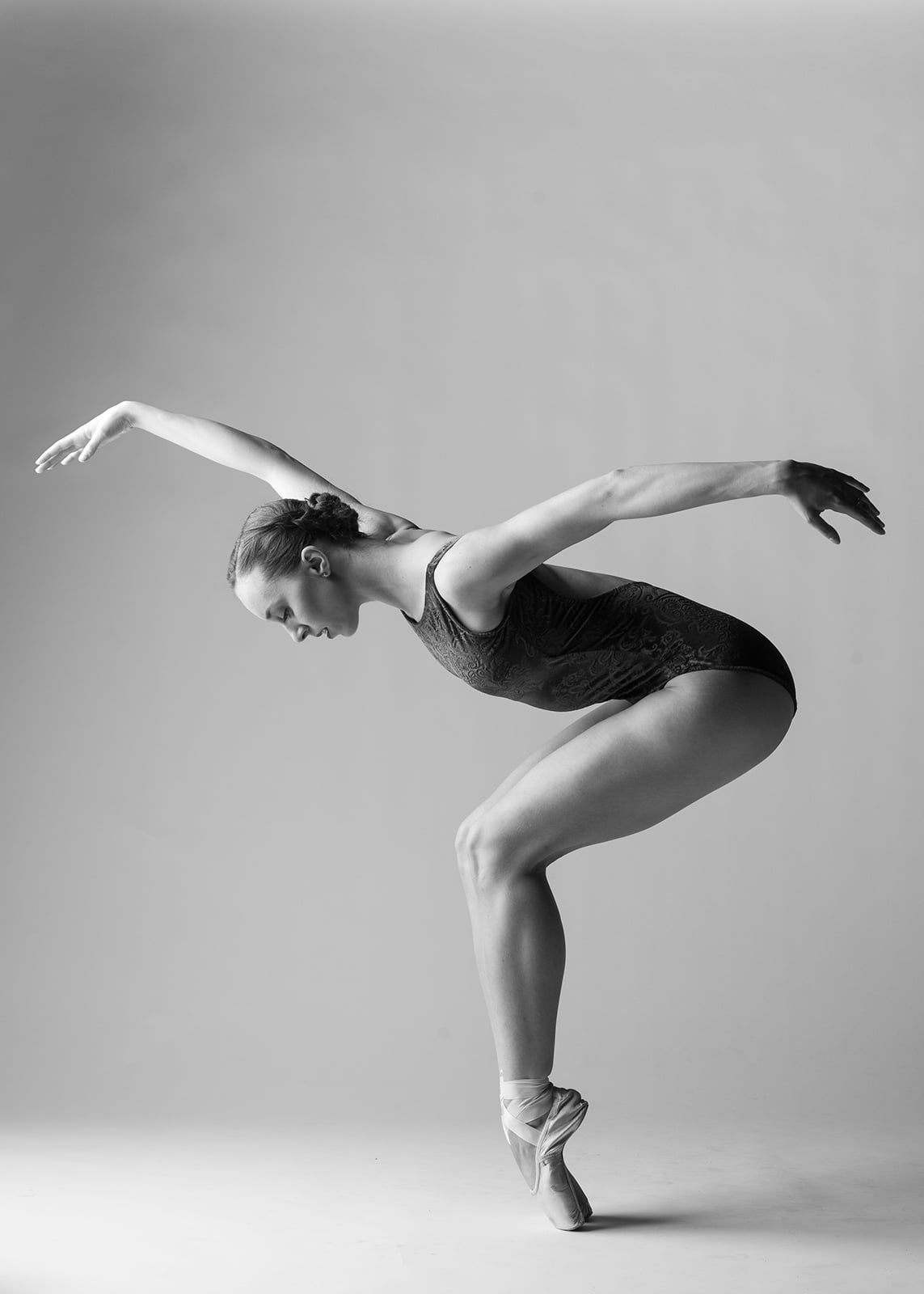 ballerine photoshoot en studio