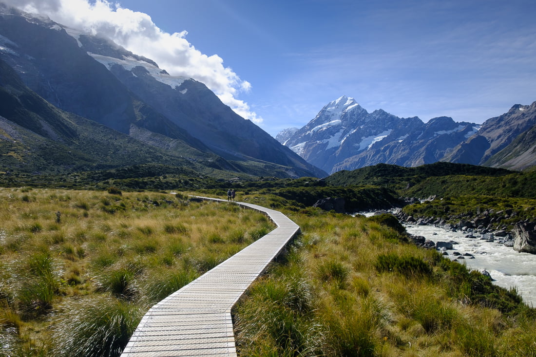 nouvelle-zélande pacifique montagne paysage mont cook